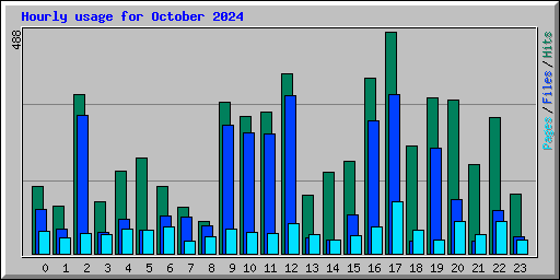 Hourly usage for October 2024