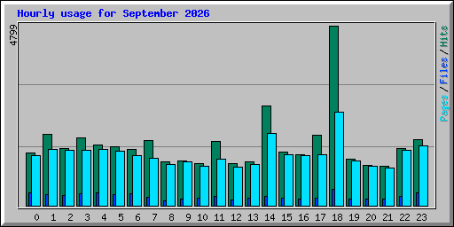 Hourly usage for September 2026